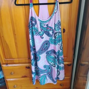 Source Unknown Pink Paisley Mini Dress